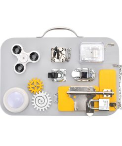 Drewniana tablica manipulacyjna Montessori – sosnowa - obrazek 4