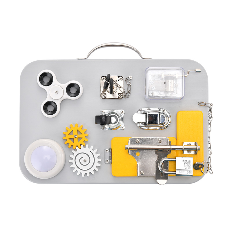 Drewniana tablica manipulacyjna Montessori – sosnowa - obrazek 4